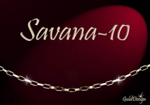 Savana 10 - řetízek zlacený